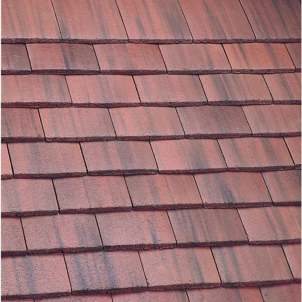 Marley Concrete Plain Roof Tile - Old English Dark Red (Pallet of 900 tiles)
