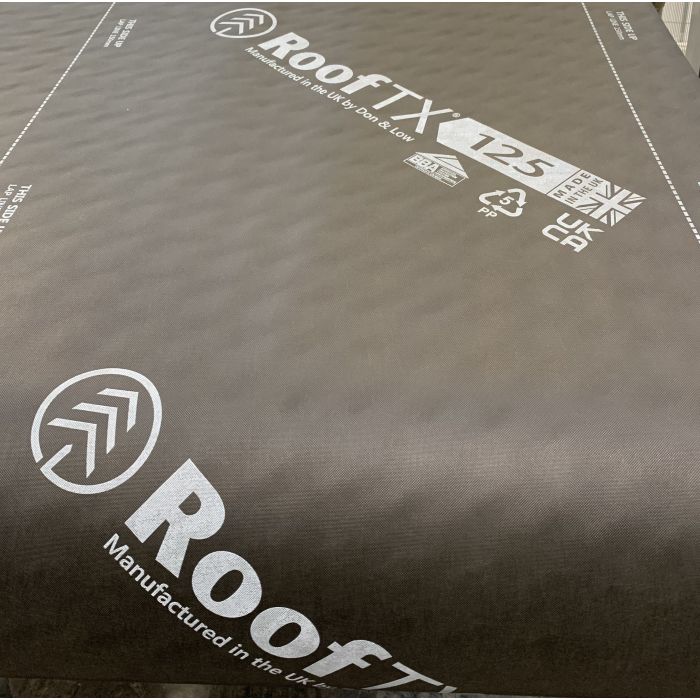 RoofTX 125 Roofing Membrane 125gsm 1m x 50m (50m2) Black