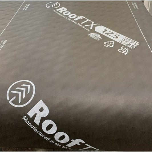 RoofTX 125 Roofing Membrane 125gsm 1.5m x 50m (75m2) Black