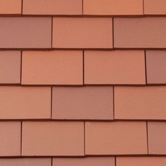 Marley Acme Double Camber Red Smooth (S) Tile and a Half/Gable Tile MAKE011BB