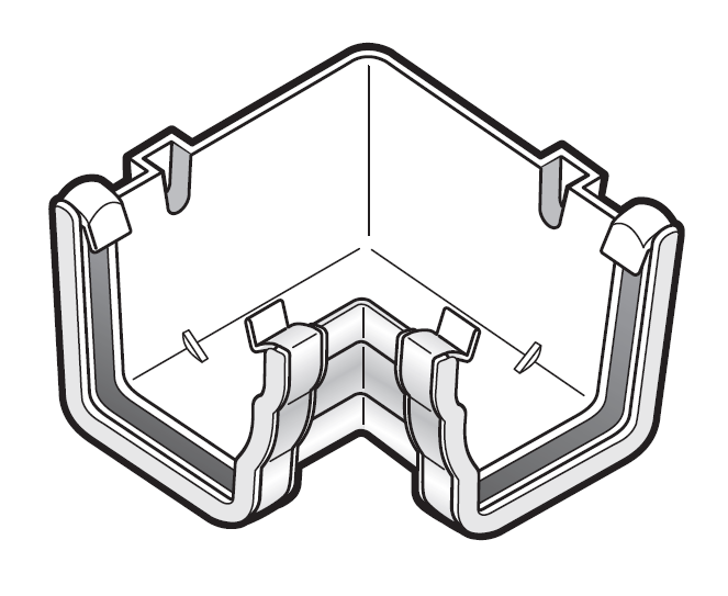 135 Degree Ogee Internal Gutter Bend