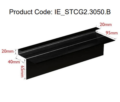 Cedral ST2 Fibre Slate Verge Trim for Flush Gables - Blue / Black (pack of 8)