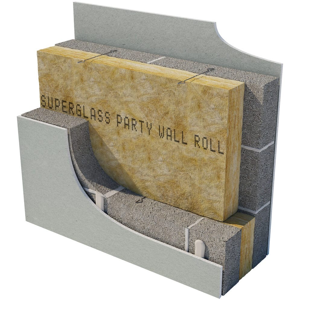 Superglass Party Wall Roll - 100mm (7.85m2 roll)