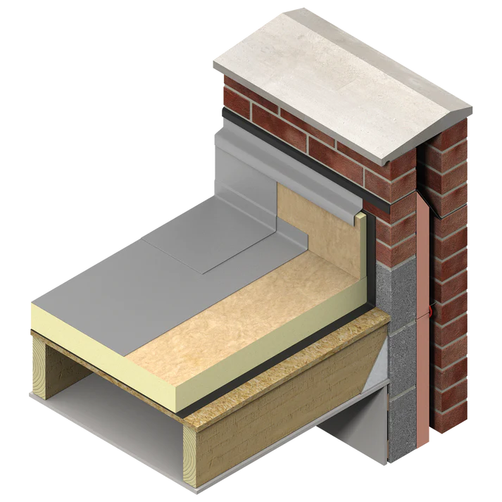 Kingspan Thermaroof TR27 Flat Roof Insulation - 1200mm x 1200mm x 130mm (pack of 3 sheets 4.32m2)