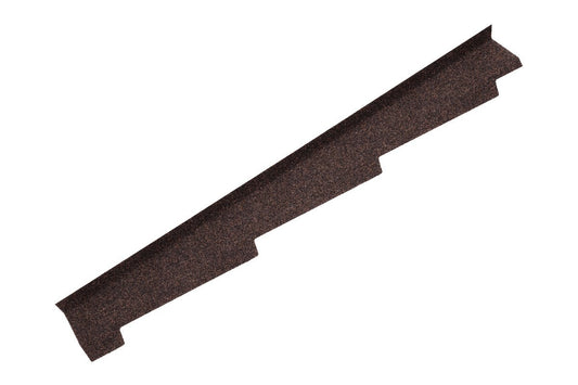 Britmet - Left Hand Side Wall Flashing - Rustic Brown (1250mm)