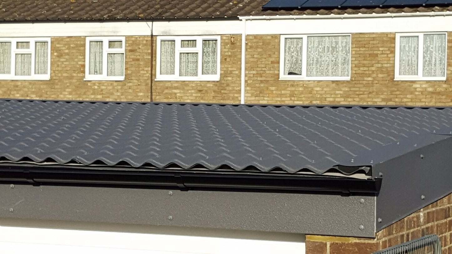 Britmet - Pantile 2000 - Tile Effect Sheet - Made to Measure - Mid Grey (0.9mm)
