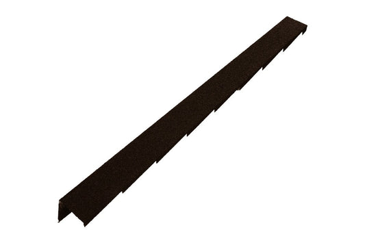 Britmet - Plaintile - Right Hand Barge - Bramble Brown (1250mm)