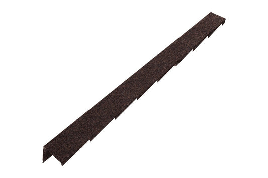 Britmet - Plaintile - Right Hand Barge - Rustic Brown (1250mm)