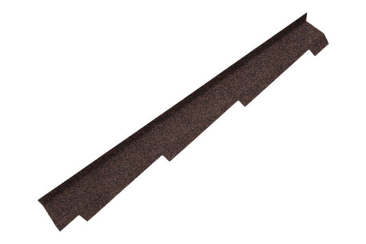 Britmet - Right Hand Side Wall Flashing - Rustic Brown (1250mm)