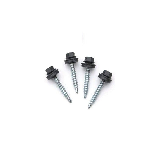 Corotile Screw And Washers Charcoal Grey (Pack Of Ten) - Ariel Plastics