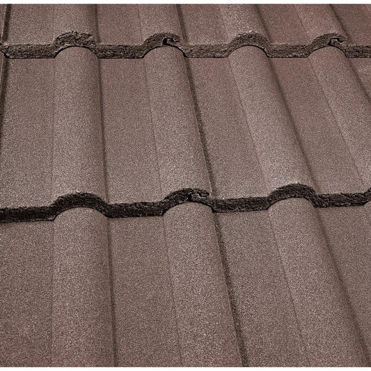 Marley Double Roman Roof Tile - Smooth Brown (Pallet of 192 tiles)