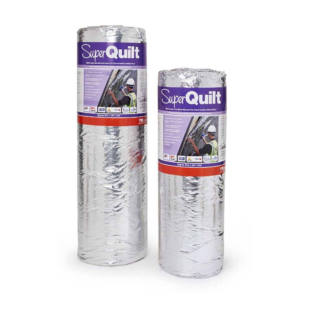 YBS SuperQuilt Multi-Layer Foil Insulation TRADE RANGE - 1.5m x 10m (PALLET of 9 Rolls)