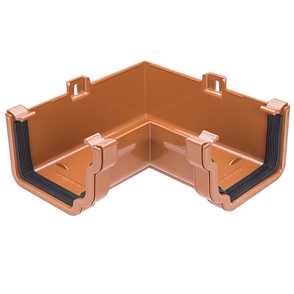 90 Degree ogee Internal Gutter Bend