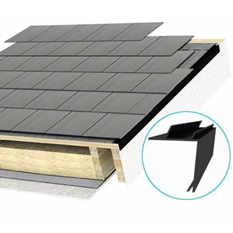 Permavent Easy Continuous Dry Verge for Slates 40mm x 40mm x 3m