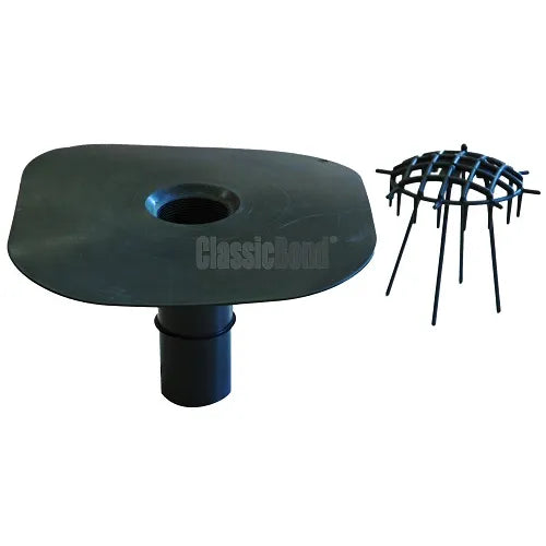 EPDM Internal Drain Outlet - Black
