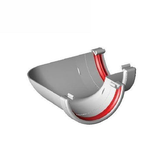 Half Round Plastic Gutter Angle 90