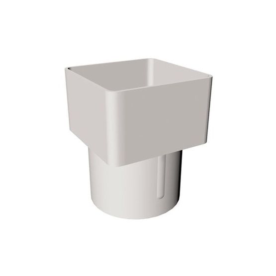 Plastic Square to Round Downpipe Adaptor